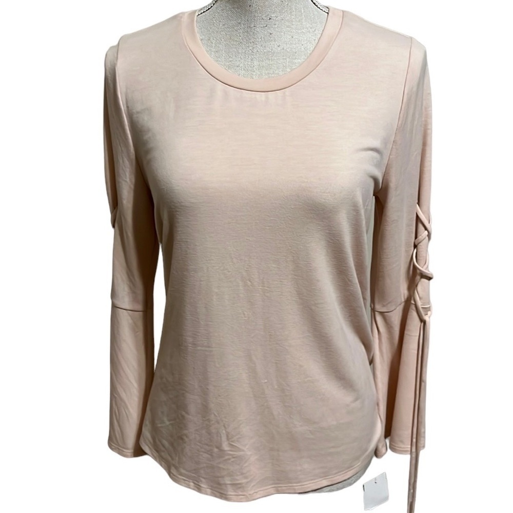 Eyeshadow pink blouse, flare sleeve, size Med